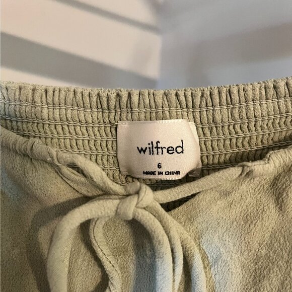 Aritzia Wilfred Size 6 Sage Green Dress - Picture 4 of 4